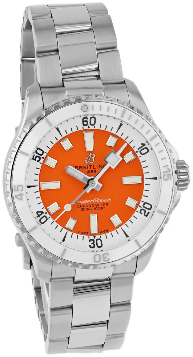 Breitling Superocean A17377211O1A1 36mm Stainless steel Orange