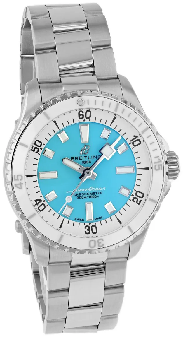 Breitling Superocean A17377211C1A1 36mm Stainless steel Turquoise