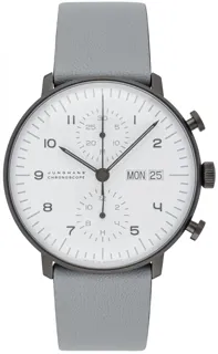 Junghans max bill 27/4008.02 Stainless steel and Gray PVD White