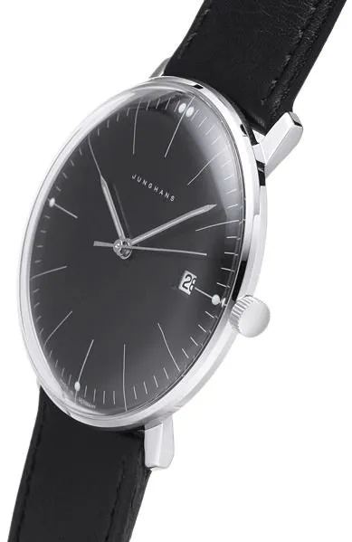 Junghans max bill 41/4465.02 38mm Stainless steel Black 1