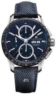 Maurice Lacroix Pontos Chronographe PT6038-SSL24-430-4 Stainless steel Dark Blue