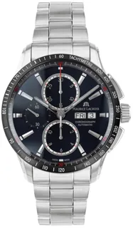 Maurice Lacroix Pontos Chronographe PT6038-SSL22-430-1 Stainless steel Dark Blue