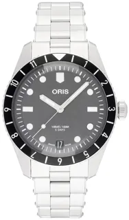 Oris Divers 01 400 7772 4054-07 8 20 18 Stainless steel Black