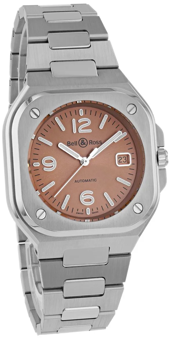 Bell & Ross Urban BR05A-BR-ST/SST 40mm Stainless steel Brown