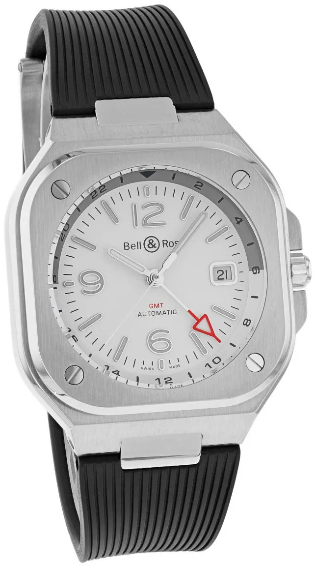 Bell & Ross Urban BR05G-SI-ST/SRB 41mm Stainless steel White