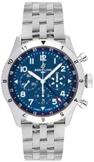 Breitling Super AVI B04 Chronograph GMT AB04451A1C1A1 Stainless steel