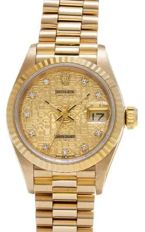 Rolex Datejust 69178G 26mm Yellow gold Champagne