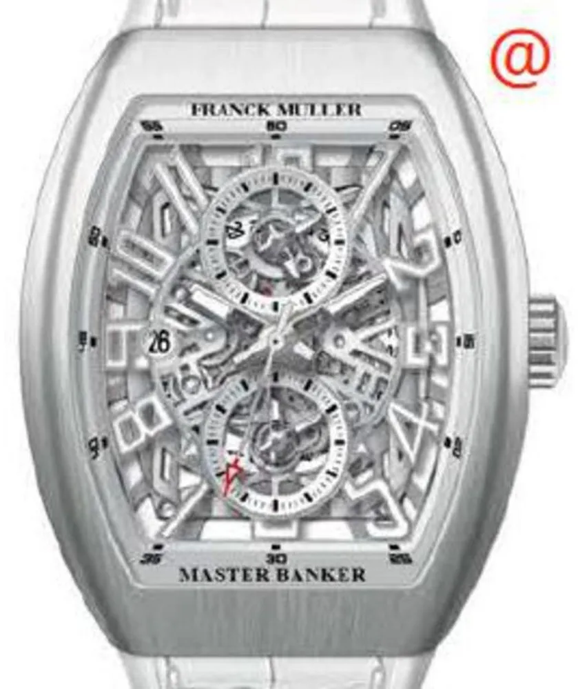 Franck Muller Master Banker V45MBSCDTSQTACBRBC 45mm Stainless steel Transparent