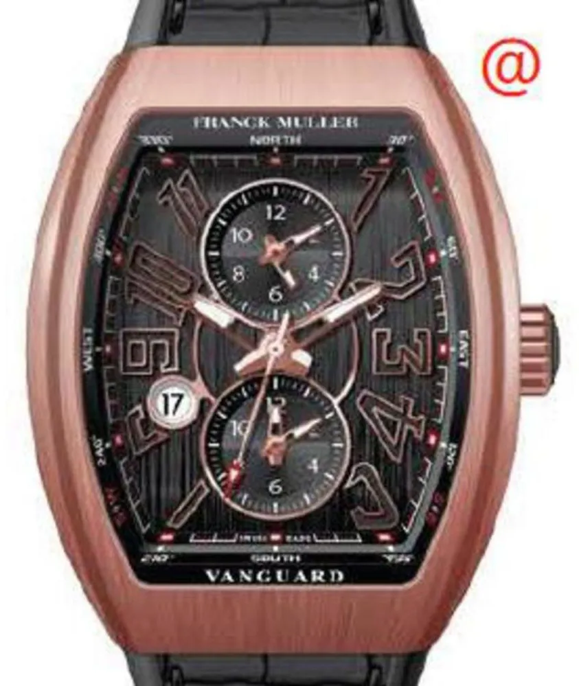 Franck Muller Master Banker V45MBSCDT5NBRNR(NRNR5NBR 45mm Rose gold Black