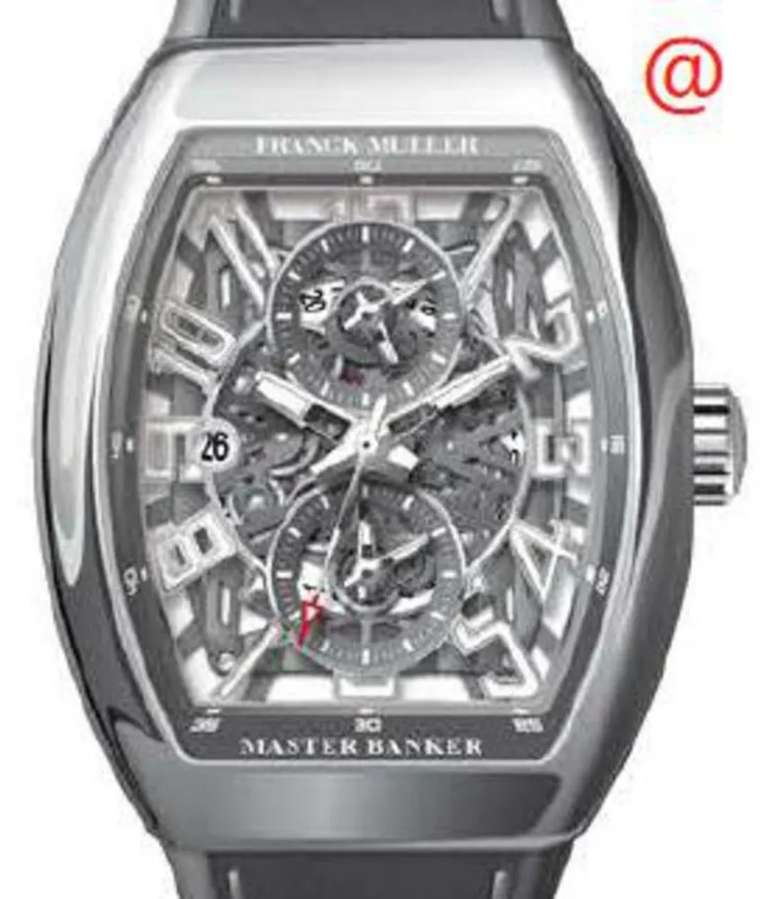 Franck Muller Master Banker V45MBSCDTSQTACTT 45mm Stainless steel Transparent