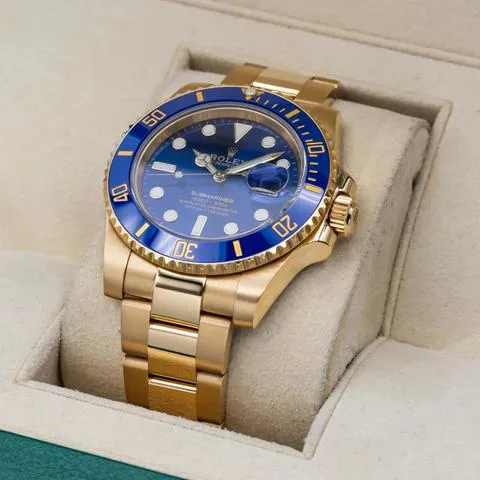 Rolex Submariner Date 116618LB 40mm Yellow gold Blue 6