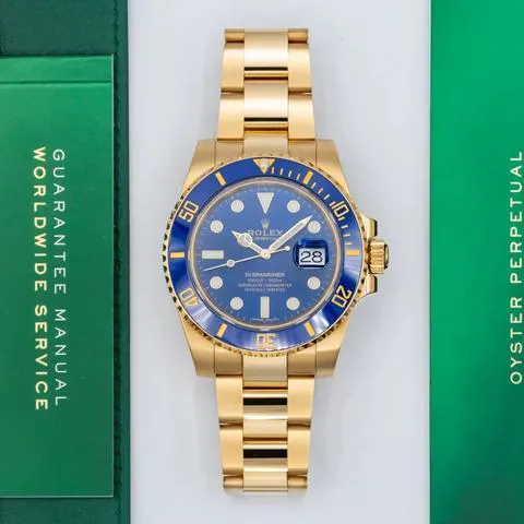 Rolex Submariner Date 116618LB 40mm Yellow gold Blue 7
