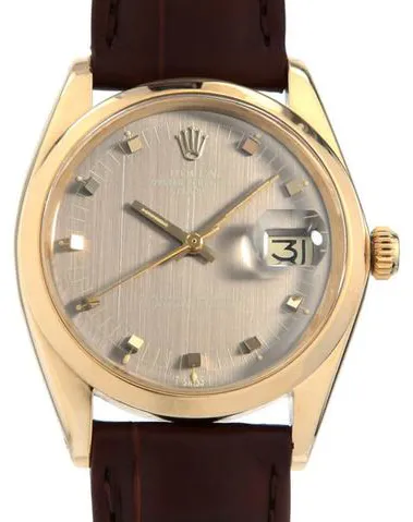 Rolex Oyster Perpetual Date 1500 34mm Yellow gold Brown