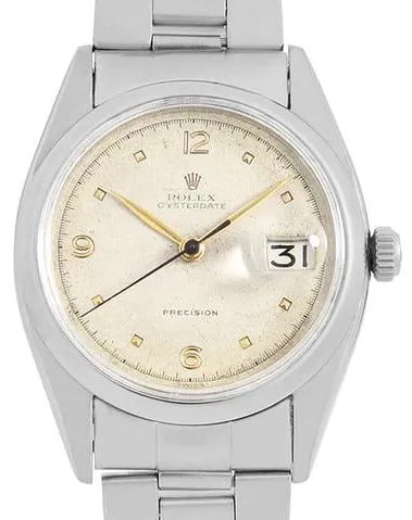 Rolex Oyster Date 6494 34mm Stainless steel Ivory