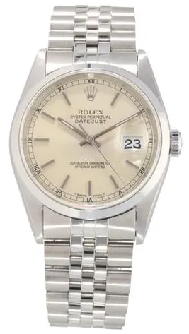 Rolex Datejust 36 16200 36mm Stainless steel Champagne