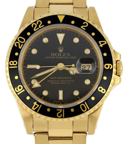 Rolex GMT-Master II 16718 40mm Yellow gold Black