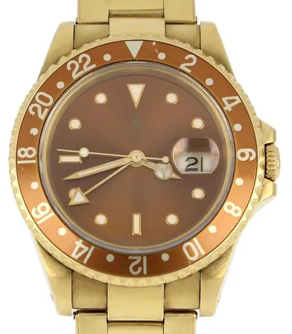 Rolex GMT-Master II 16718 40mm Yellow gold Black