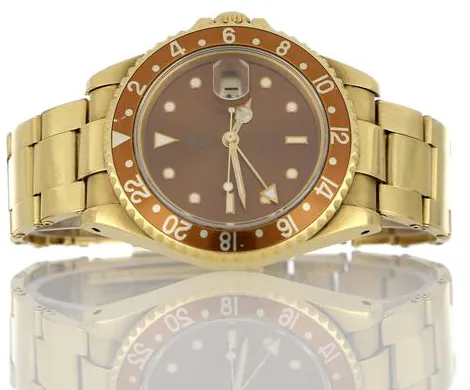 Rolex GMT-Master II 16718 40mm Yellow gold Black 3