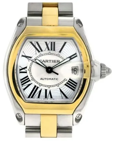 Cartier Roadster 2510 37mm Yellow gold and stainless steel Silver