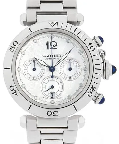 Cartier Pasha Seatimer w31030H3 38mm Stainless steel Silver