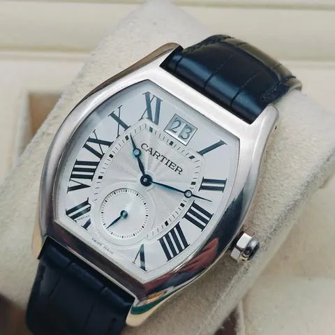 Cartier Tortue W1556233 48mm White gold Silver 2