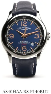 Armand Nicolet MHA A840HAA-BS-P140BU2 Stainless steel Blue