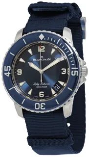 Blancpain Fifty Fathoms 5015-12B40-NAOA Titanium Blue