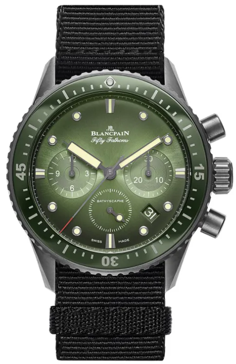 Blancpain Fifty Fathoms Bathyscaphe Chronographe Flyback 5200 0153 43.6mm Ceramic Green