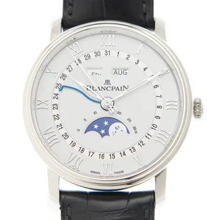 Blancpain Quantième Complet 6654A-1127-55B Stainless steel White