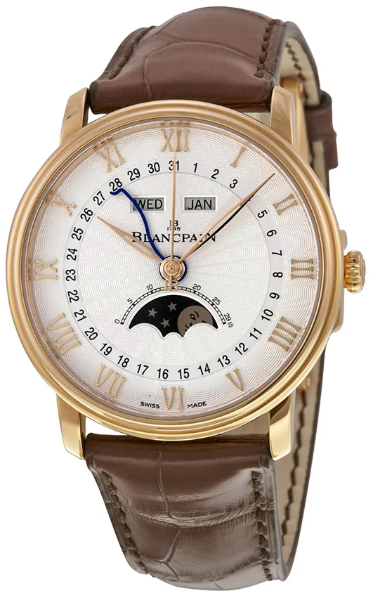 Blancpain Villeret 6664-3642-55B 40mm Rose gold White