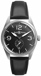 Bell & Ross Vintage BRV123-BL-ST/SCA/2 Stainless steel Black