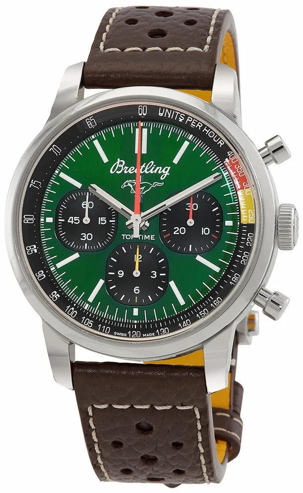 Breitling Top Time AB01762A1L1X1 41mm Stainless steel Green