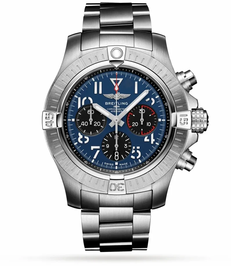 Breitling Avenger AB01821A1C1A1 45mm Stainless steel Blue