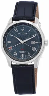 Bulova Wilton GMT 96B385 Stainless steel Blue