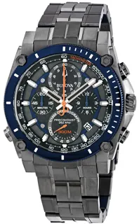 Bulova Precisionist 98B343 Stainless steel Black and Blue