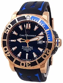 Carl F. Bucherer Patravi ScubaTec 00.10632.22.33.01 44.5mm 18kt Rose Gold Black