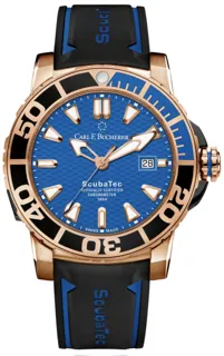 Carl F. Bucherer Patravi ScubaTec 00.10632.22.53.01 44.5mm Rose gold Blue