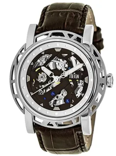 Reign Stavros RN3701 Stainless steel Black and Skeletonized