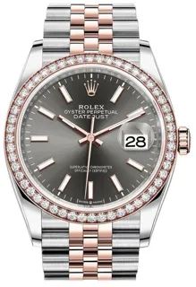 Rolex Datejust 36 126281RSJ Stainless steel and Everose gold Dark Rhodium