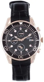 Rüdiger Chemnitz R2001-09-007L 42mm Stainless steel Black