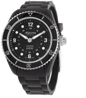 Alpina Horological Smartwatch AL-281BS3V6 Stainless steel and Black PVD Black