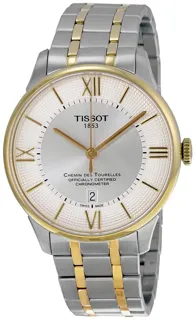 Tissot Chemin Des Tourelles T099.408.22.038.00 42mm Yellow gold Silver