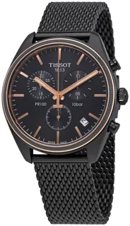 Tissot PR 100 T101.417.23.061.00 Rose gold and Stainless steel Gray