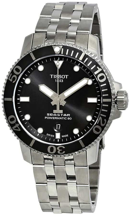 Tissot Seastar 1000 T120.407.11.051.00 43mm Stainless steel Black