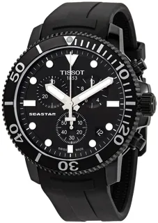 Tissot Seastar T120.417.37.051.02 Stainless steel and Black PVD Black