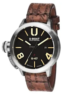 U-Boat Classico 8105 Stainless steel Black