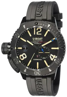 U-Boat Dive Watch 9015 Stainless steel Black