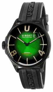 U-Boat Darkmoon 9503 Stainless steel and Black DLC Green