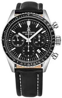 Revue Thommen Aviator 17000.6537 Stainless steel Black