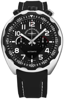 Zeno-Watch Basel Pilot bulhed 6528-THD-A1 Stainless steel Black